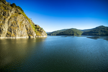 Fototapeta na wymiar Landscape with Vidraru lake, Romania