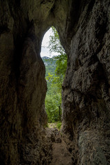 Entrance in the cave