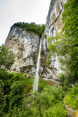 Landscape with waterfall from the Carpathians,