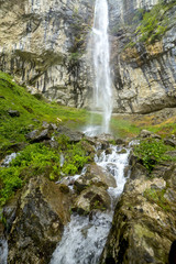 Fototapeta premium Landscape with waterfall from the Carpathians