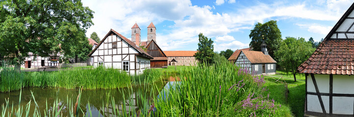 Panorama Kloster Veßra in Thüringen