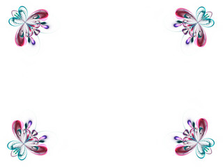 Abstract fractal butterfly