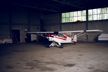 Plane in the garage