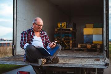 Working on the phone