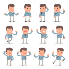 Set of Intelligent and Clever Character Graduate Student visited