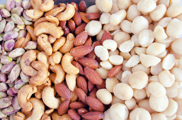 Fried various peas and beans