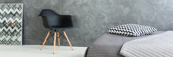 Modern design of spacious room