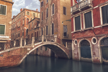 Venice canal and buildings