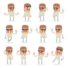 Set of Intelligent and Clever Character Impudent Reseller visite