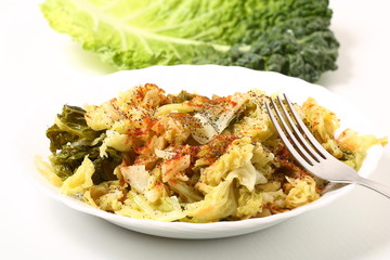 Verdure cotte e verza