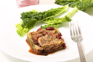 Piatto di verdure cotte