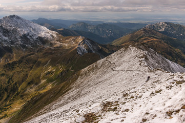 Beautiful autumn mountain landscape. Tatry. Poland