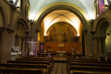 Fototapeta premium Paray Le Monial, France - September 13, 2016: Inside the chapel