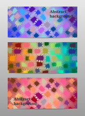 Abstract color set banner background