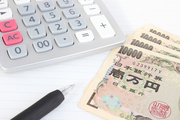 電卓とお金