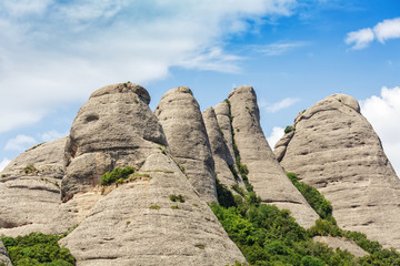 Montserrat mountains in Catalonia, Spain.