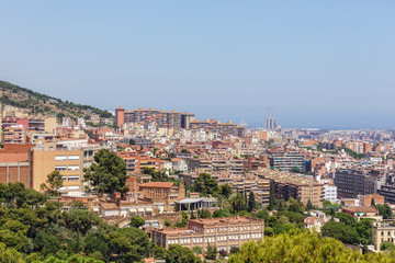 Fototapeta na wymiar Panoramic View of Barcelona