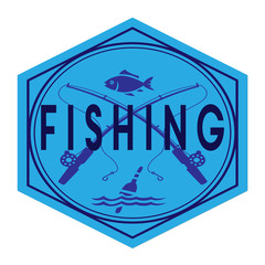 значок эмблемы рыбалка,отдых,хобби,рыболовство 