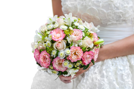 wedding bouquet isolated