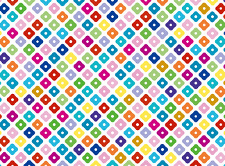 鹿の子絞り（カラフル）