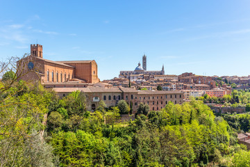 Fototapeta premium View of the city of Siena in Italy