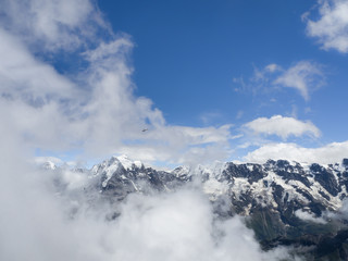 Los alpes suizos desde el Schilthorn  , vista del Jungfrau llamada la cima de Europa OLYMPUS DIGITAL CAMERA