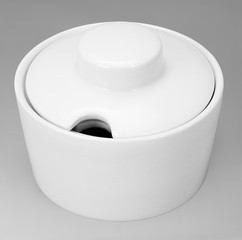 	Earthenware sugar bowl 