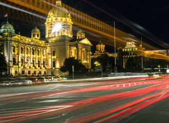 Fototapeta na wymiar Parliament of the republic of Serbia