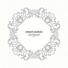 Decorative borders. Graphic design page.