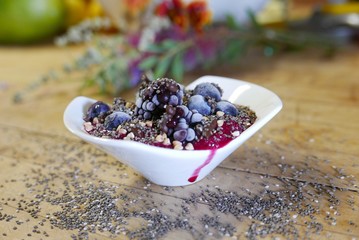 chia berry dessert