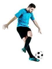 Soccer player Man Isolated