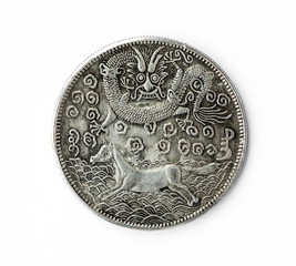 numismatics, old silver coin Chinese