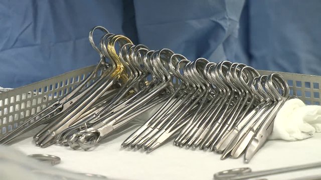 Modern surgery tools - close-up. 

(Filmed in ProRes with high dynamic range for flexibility for image grading)