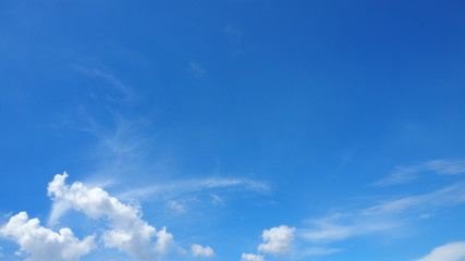 Sky Blue and cloud background has more space