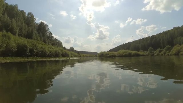 Flow of river Nemda