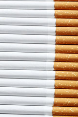 Tobacco cigarettes background