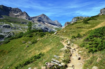 Sentier de randonnées, plateau de Bellevue Cirque de Gavarnie