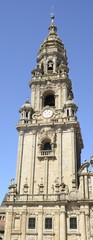 Tower of Bells of the cathedral in Santiago de Compostela, Spain.