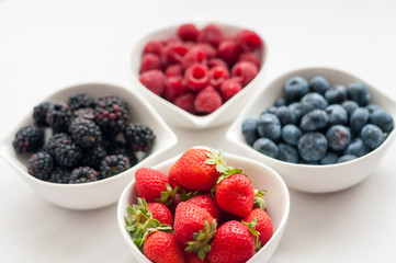 blueberries raspberries strawberries blackberries