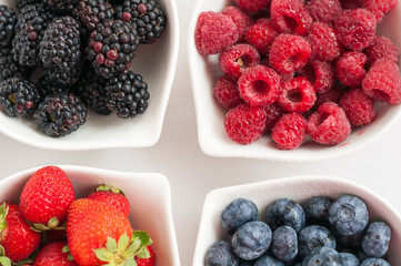 blueberries raspberries strawberries blackberries