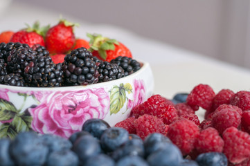 blueberries raspberries strawberries blackberries