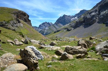 Fototapeta na wymiar Parc national du cirque de Gavarnie Pyrénées, été 2016