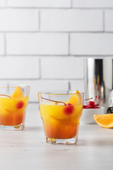 Fresh home made Mai Tai cocktails