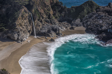 McWay Falls at Julia Pfeiffer Burns State Park on the Pacific Co