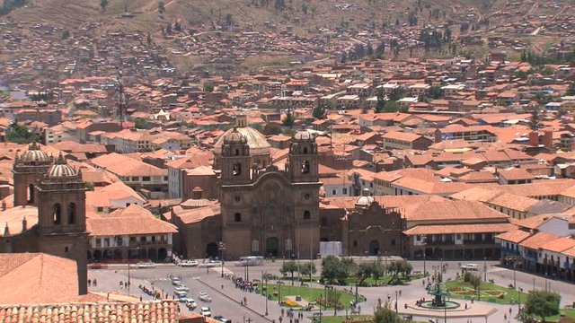 Time lapse from Plaza de Armas in Cusco Peru