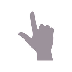 Obraz premium vector of hand icon on white background