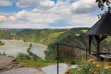 Upper Middle Rhine Valley with view to the Loreley