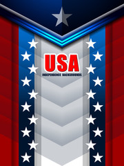 american backgrounds modern template, vector illustration