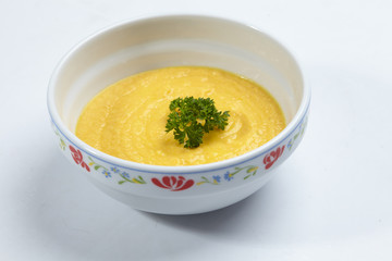 cream soup isolated
