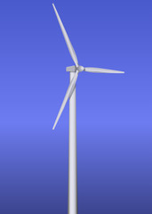 Isolated wind turbine